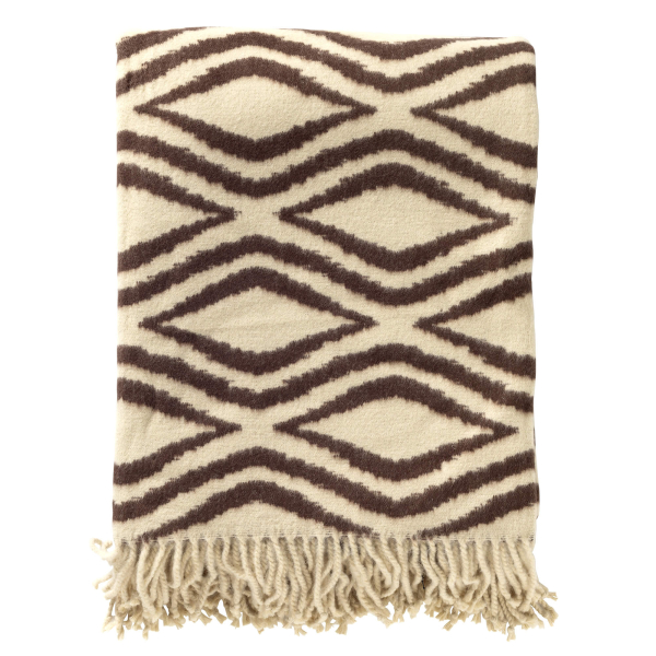 Hoii Plaid 'Amorella' 150 x 200 cm Chocolate Martini - Braun